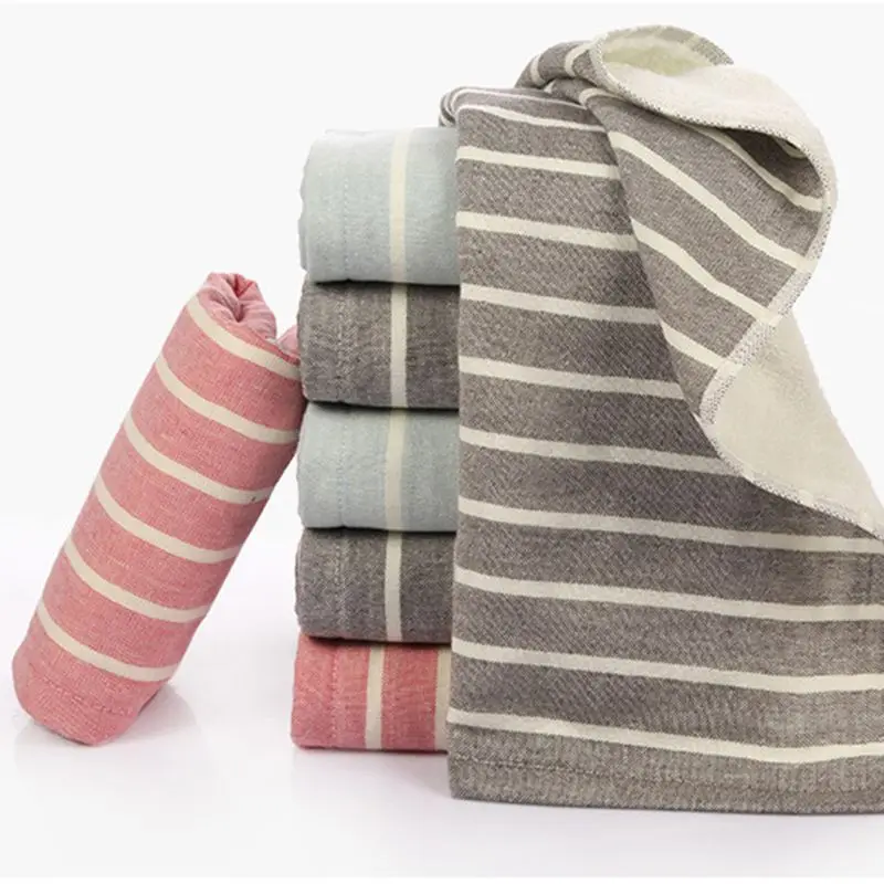 Высококачественное мягкое Полосатое Марлевое хлопковое впитывающее полотенце