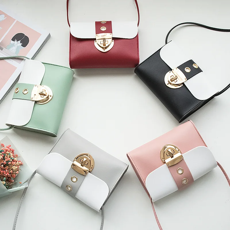 

Fashion Mini Women Bag 2021 New Square Bag PU Women's Shoulder Bags and Handbags Crossbody Bags Solid Color Buckle Ladies Bags