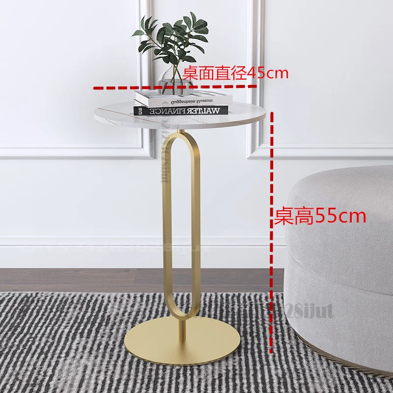 

Marble Side Table Nordic Luxury Sofa Small Coffee Table Balcony Small Round Table Scratch-resistant High Temperature Resistance