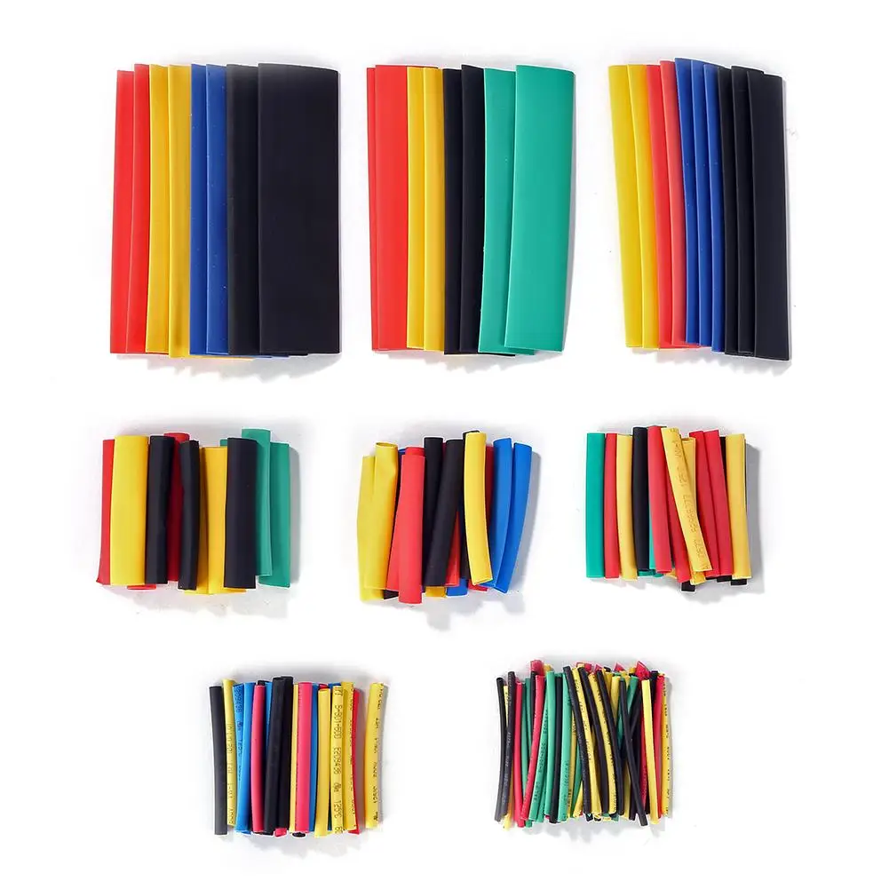 

164pcs Heat Shrink Tube Polyolefin Shrinking Assorted Insulated Sleeving Tubing Wrap Wire Cable Sleeve Kit termoretractil