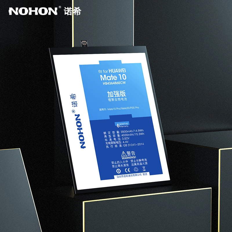 Nohon Аккумулятор для Huawei Mate 10 20 9 8 7 S P20 Pro замена Батарея HB436486ECW HB396689ECW Мобильная