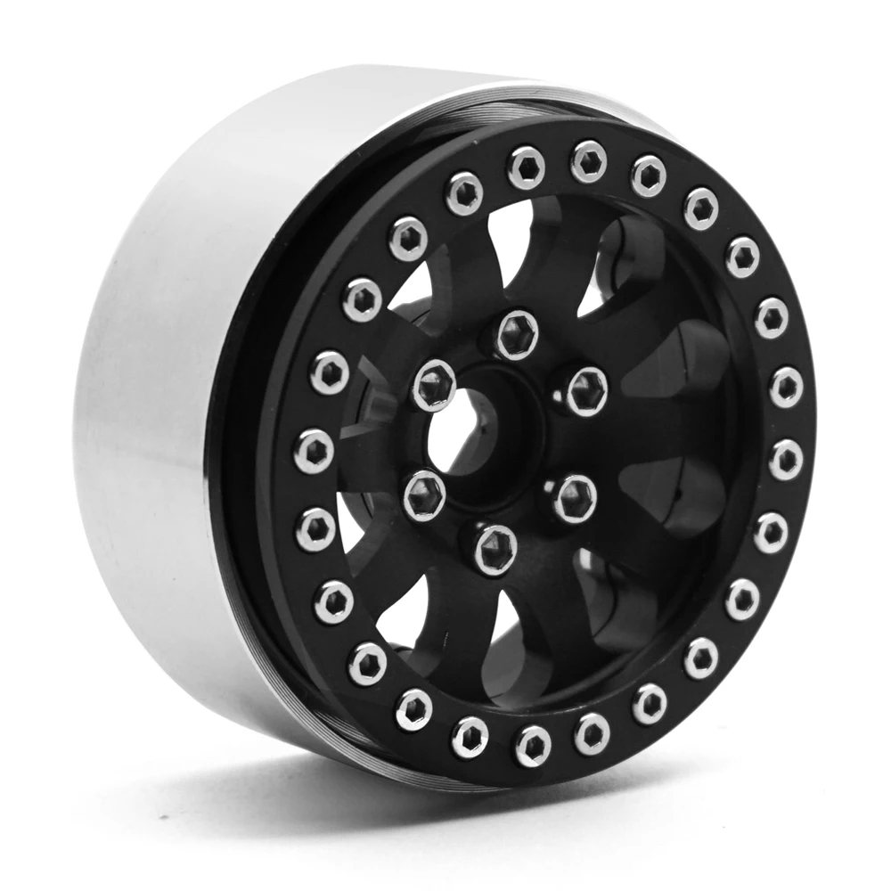 AXSPEED 4 шт./лот 1/10 RC Rock Car CNC сплав 1 9 дюйма Beadlock колесный обод для SCX10 CC01 F350 D90 высокое