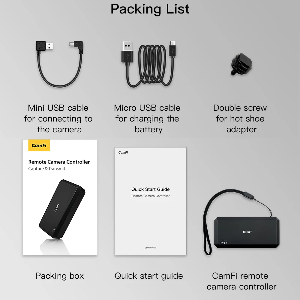 Беспроводной Wi Fi пульт дистанционного управления камерой CamFi CF102 для цифровых