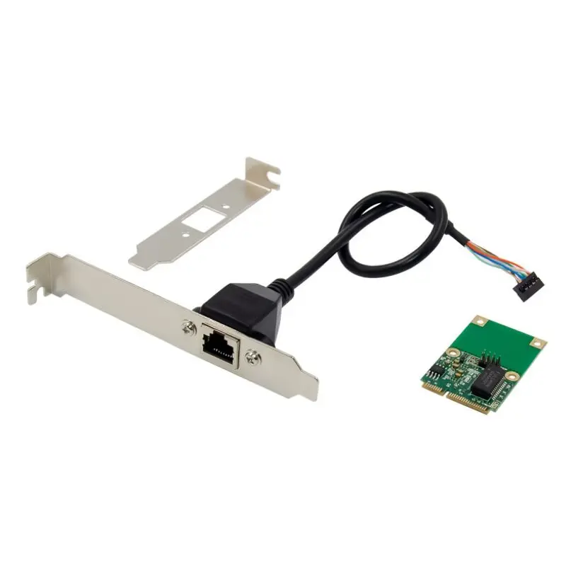 Мини PCIe LAN Серверная сетевая карта Intel I210AT GbE Ethernet RJ45 адаптер 1000 м конвертер PCI-E