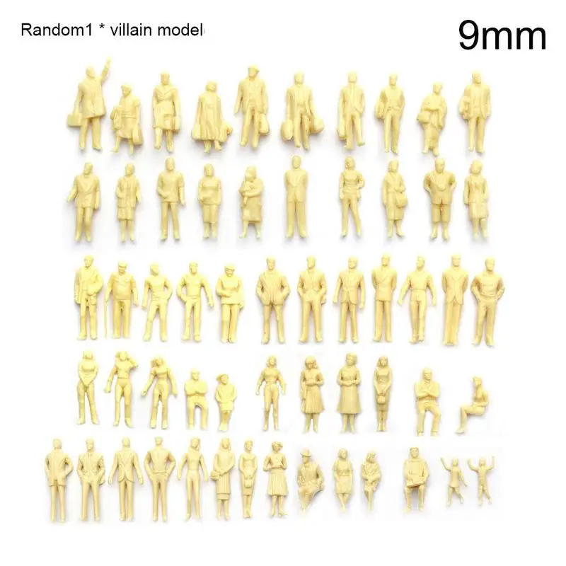 

100Pcs/set 1/25 Scale Model Sand Table Model Skin Color Decoration Crafts Model Material Landscape Villain Table Sand O1O2