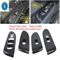 yimaautotrims door armrest window lift button panel cover trim fit for nissan murano 2015 2016 2017 2018 abs interior refit kit