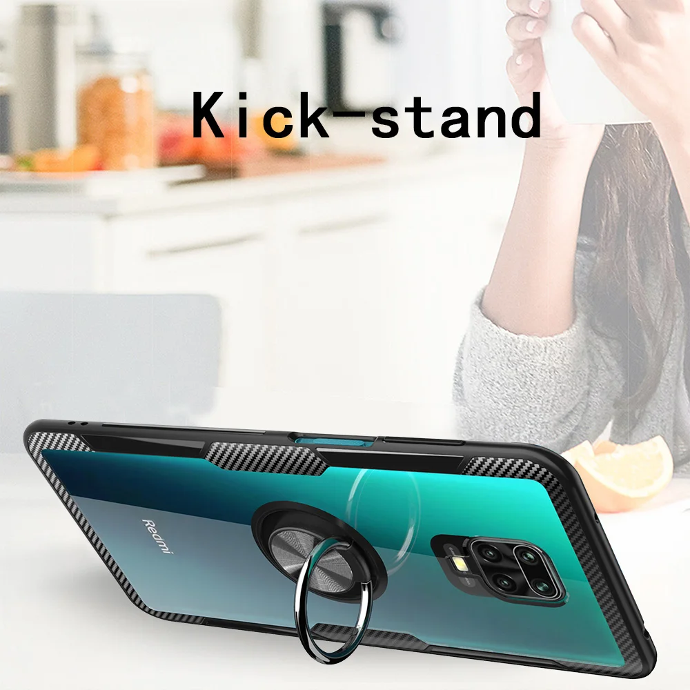 KEYSION Shockproof Case for Redmi Note 9S 9 Pro Max 8 T K30 K20 X2 Clear Phone back Cover for Xiaomi Mi 10 Pro 9T 9 Lite Note 10