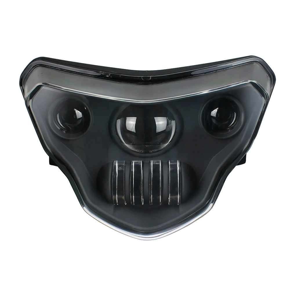 Новый мотоциклетный светодиодный комплект для сборки фар с дальним и ближним