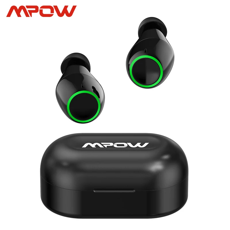 Mpow T6 обновленный TWS беспроводной Bluetooth 5,0 наушники ipx7 водонепроницаемый 40h время воспроизведения для iPhone 11 Xs Xr huawei samsung S10 S9
