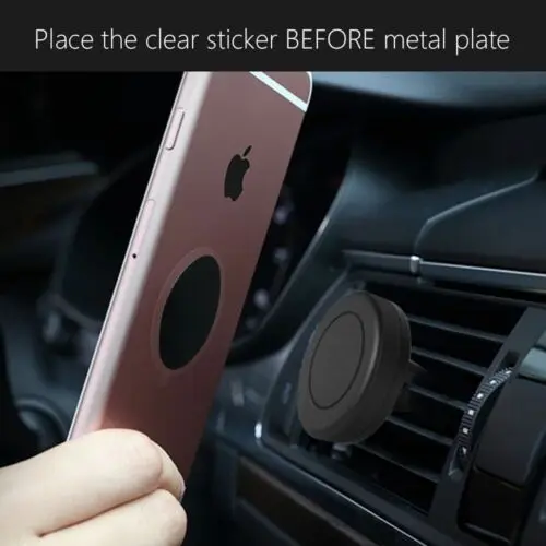 Black Metal Plates for Magnetic Car Mounts Replacements Phone Tablet Holder Magnet Guide Sticker for Magnetic Bracket