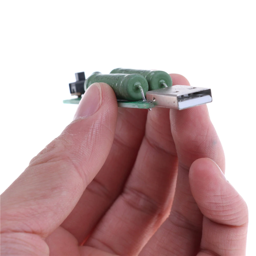 

1Pcs 2A 1A USB Mini Discharge Interface Load Resistor With Switch Resistance 1A-2A Switch Tools 72mm X 17mm