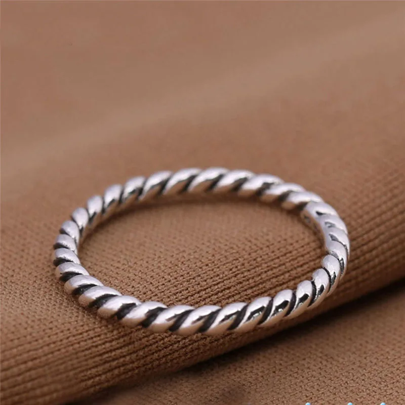 925 пробы серебряные кольца simplicity в стиле ретро подходят для оригинальной