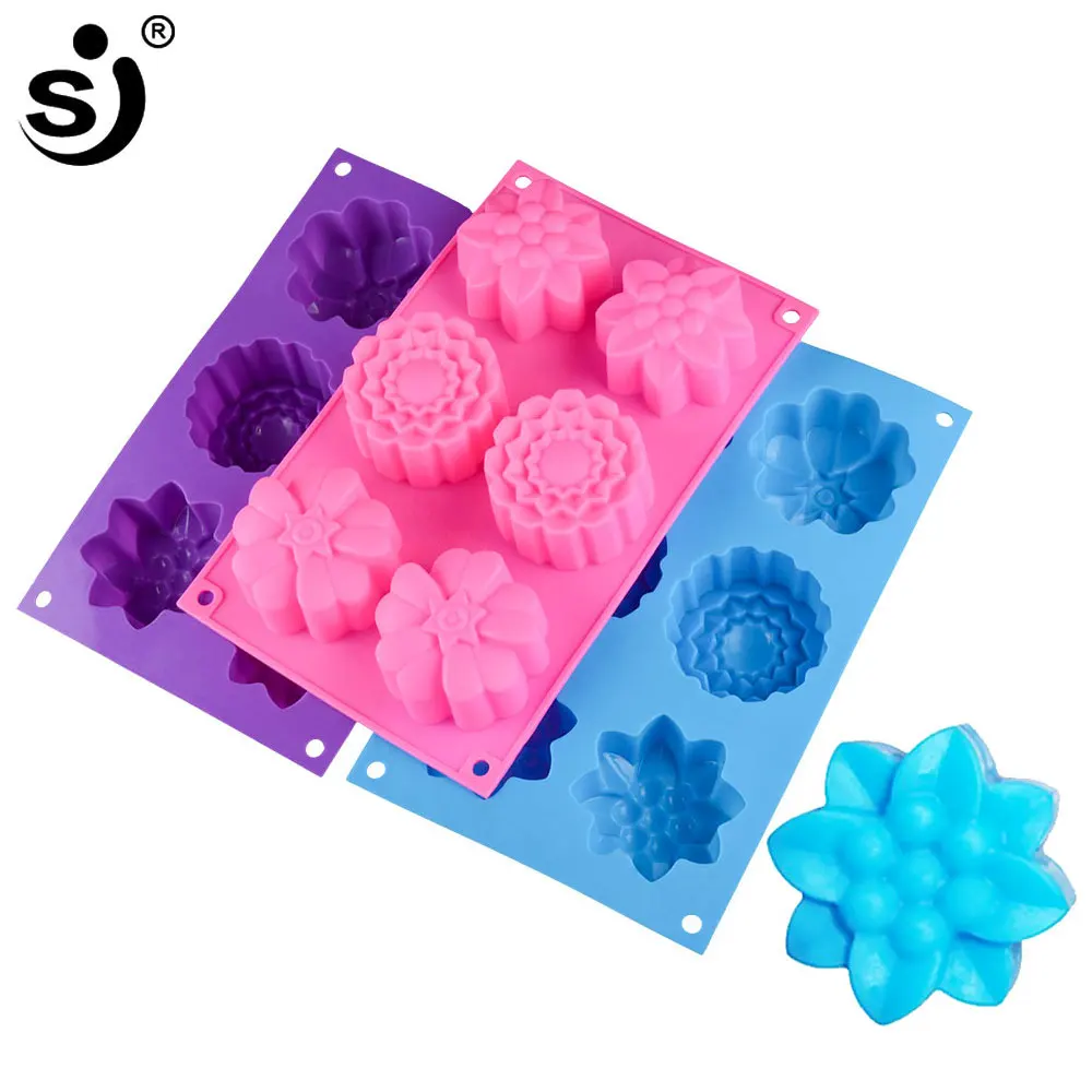 Силиконовая форма SJ 3D сделай сам формы для мыла с цветами инструмент ручной