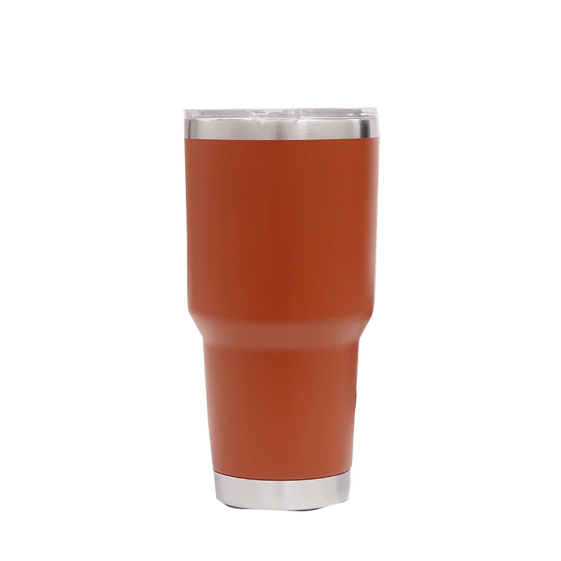 30oz orange Лазерная гравировка, Кастомизация 20 унций 30 унций, нержавеющая сталь, пивной стакан, стакан, дорожная пивная кружка, термос, кофейные кружки - Цвет: 30oz orange