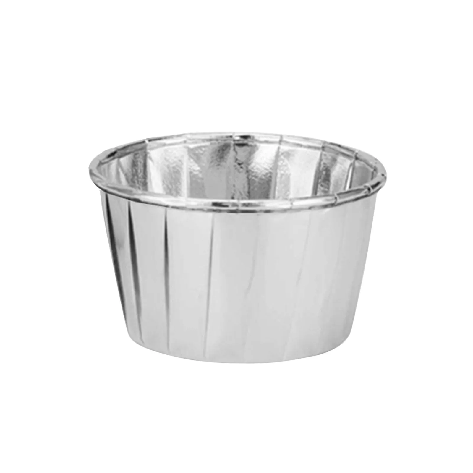 50 шт. Фольга торт чашки кекс Бумага цвета: золотистый серебристый Форма для