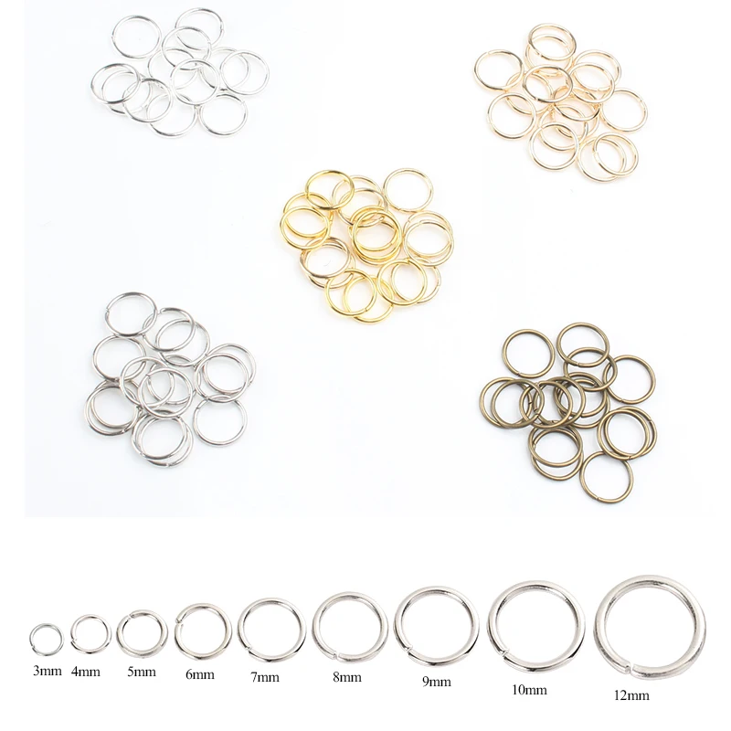Металлические соединительные кольца 200 шт./лот 3 мм 12 фурнитура для ювелирных