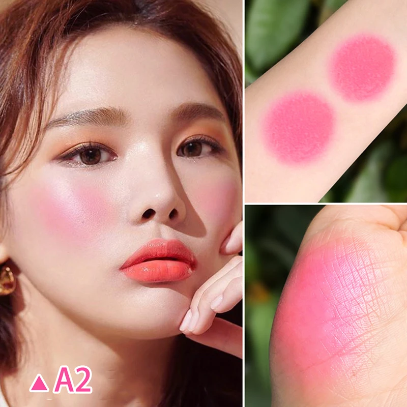 

Double-headed Blush Stick With Brush 3-color Moisturizing Face Powder Blusher Face Brighten Rouge Stick Peach Creamy Blush Make