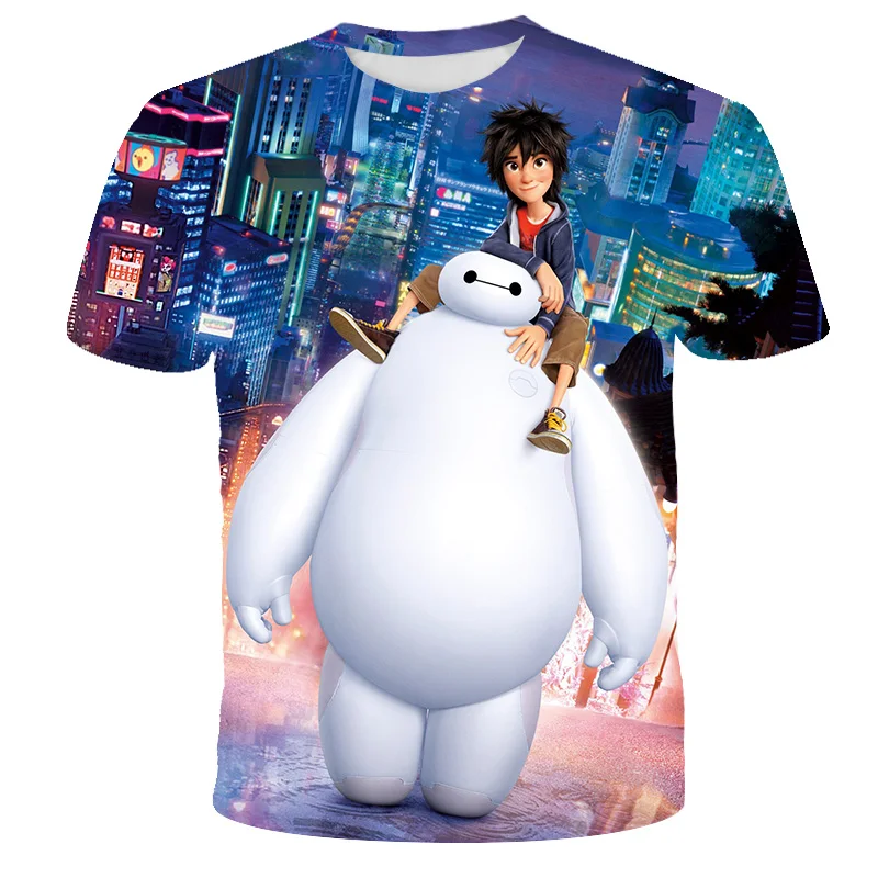 

Big Hero 6 Big White Deformation action figure 3DT T-shirt children's toy holiday gift in 2020