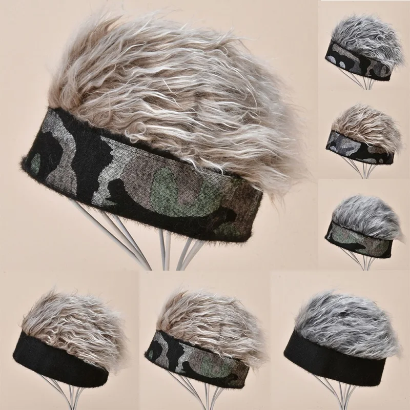 

Головной убор с париком для мужчин и женщин, дизайнерская шапка в европейском и американском стиле, в стиле уличной моды, без дыни, кепка с из...