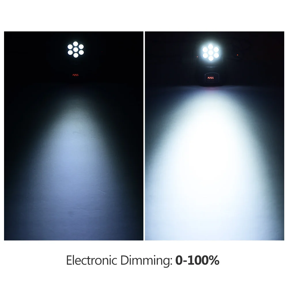 Сценический светильник мини Moving головной 7 светодиодов 4 в 1 RGBW DMX512 9/14 Каналы с