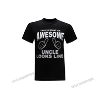 this is what an awesome uncle looks like funny t shirt tops shirt faddish printed on cotton man tshirts printed on