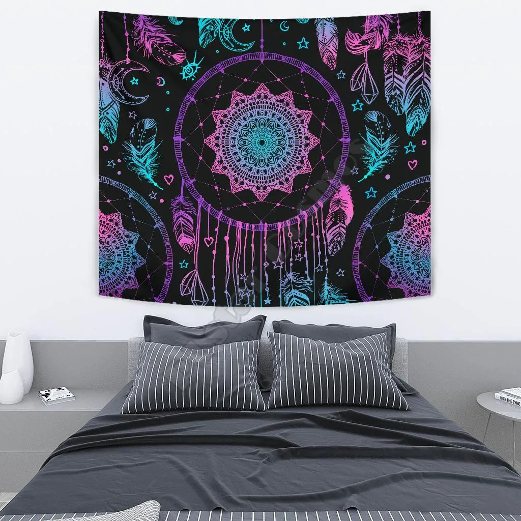 

Гобелен «Ловец снов», прямоугольный, с 3D-принтом