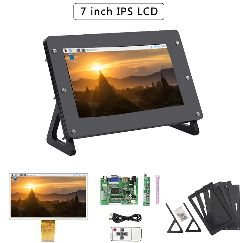 7 дюймов Raspberry Pi 4 Модель B ЖК дисплей на тонкопленочных транзисторах