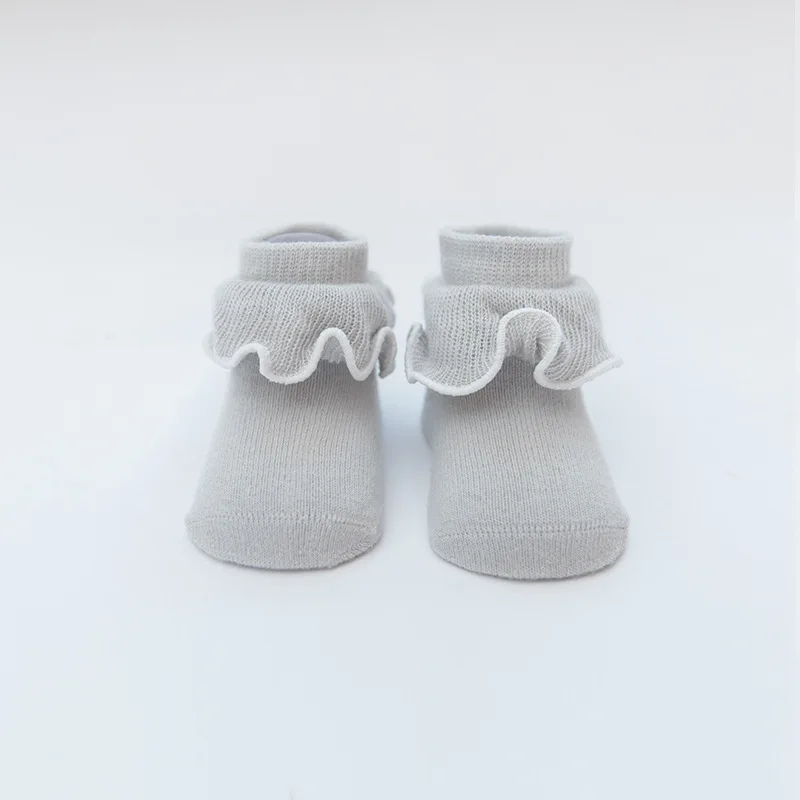 

2021 New Spring And Autumn Fungus Lace Baby Socks Cute Girls Cotton 0-3 Years Old Baby Socks