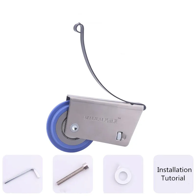 1 шт. раздвижные ролики из нержавеющей стали 304 бесшумные одиночные нейлоновые