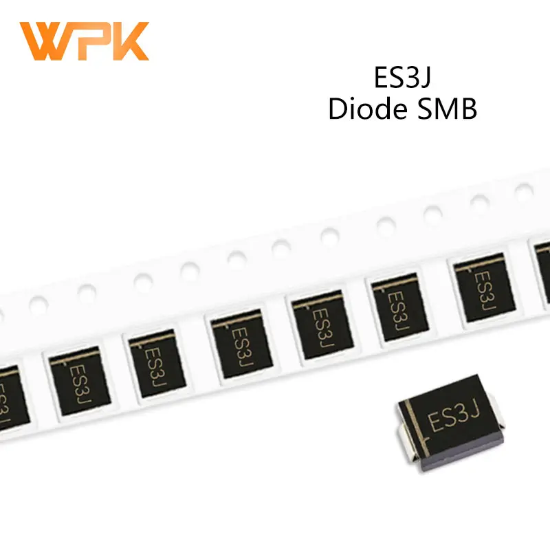 50 шт. SMD быстрый выпрямитель диоды DO 214AB RS3M ES5G ES3D ES3J 3A 50V 100V 150V 200V 300V 400V 600V