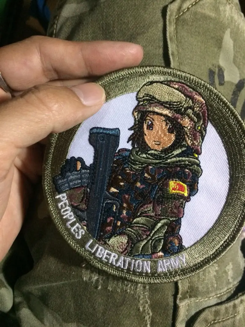 Привет! Junwu Nya вышивка полилактида Военная рукоятка раньше освободительная армия