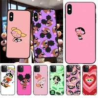 cute cartoon girl phone case for iphone 13 12 11 pro max mini xs max 8 7 plus x se 2020 xr cover