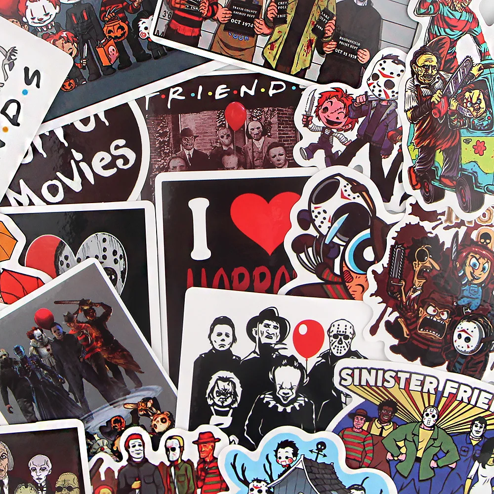 19 шт./компл. Хэллоуин Майкл Майерс убийца страшная наклейка водонепроницаемый