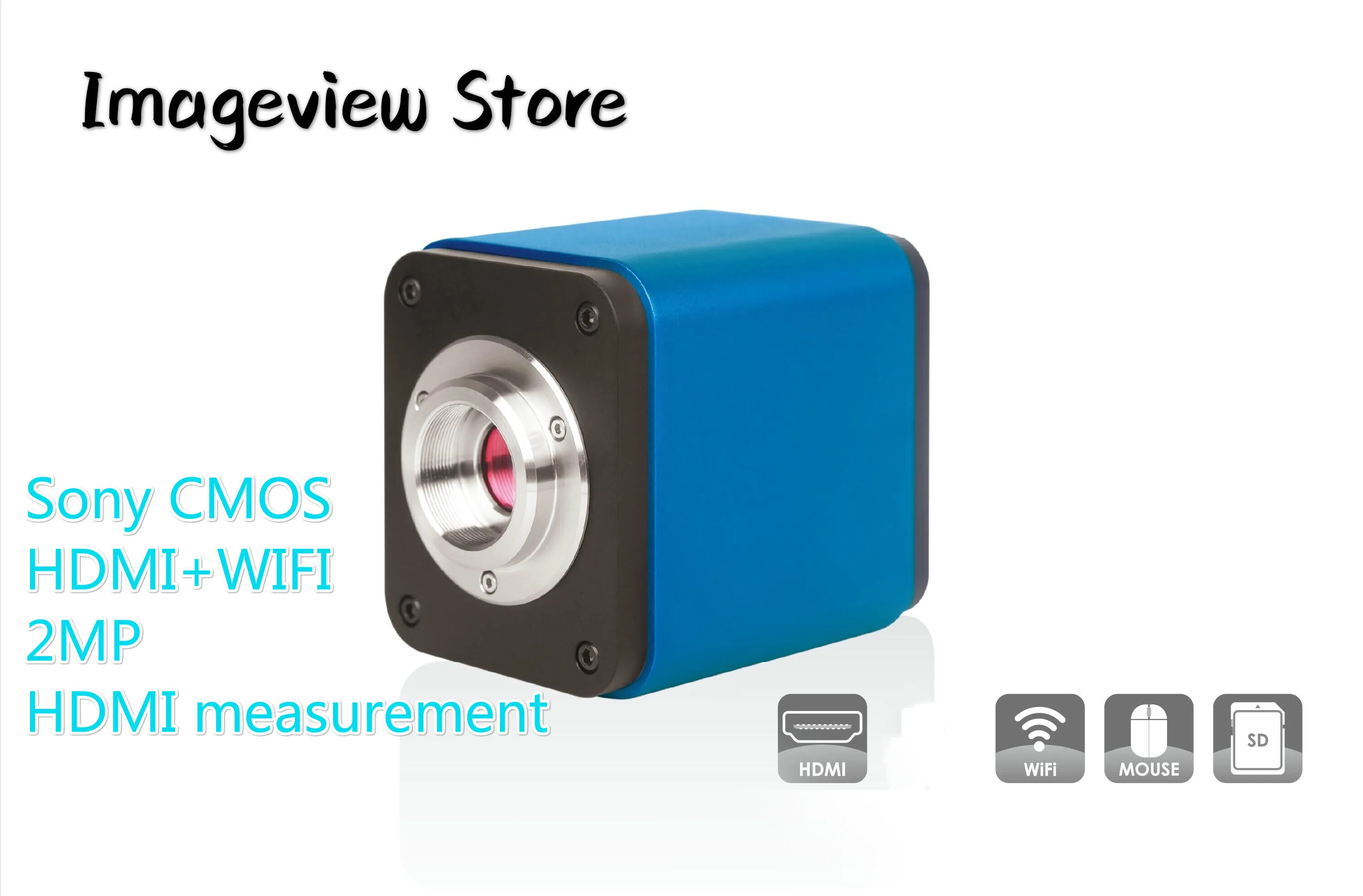 2 мп HDMI + wi fi микроскоп C образное крепление окуляр цветная Full HD камера XCAM1080PHE с Sony