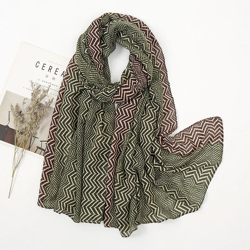 Роскошный брендовый шарф из 2021 хлопка Женские Большие шали Пашмина хиджаб фуляр