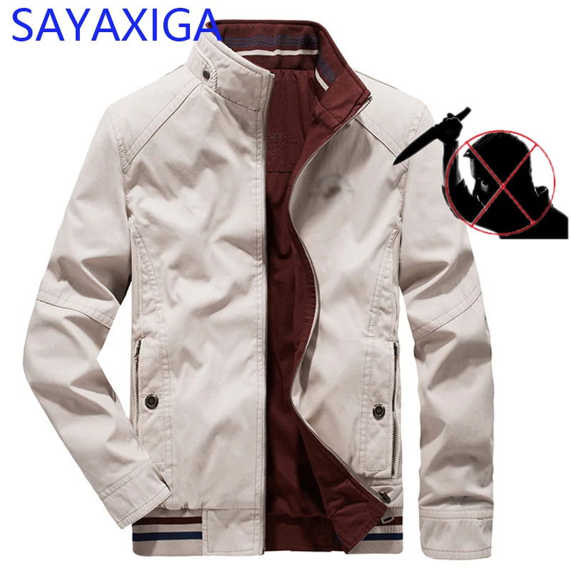 Мужская куртка для самообороны с защитой от ударов устойчивая к ножу устойчивые