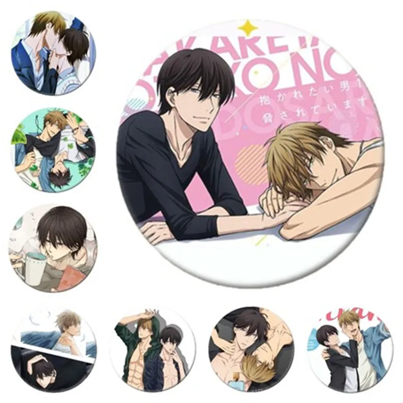 

58mm Anime Dakaretai Otoko TAKATO SAIJYO Brooch Cosplay Natsuki Subaru Badge Backpacks Button Clothes Women