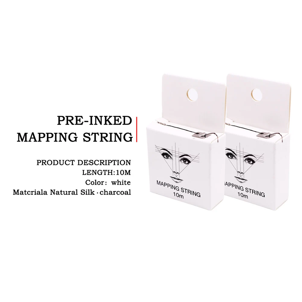 

Eyebrow Mapping 10m Microblading Map Pre-inked String Eyebrow Marker Line Eyebrows Tattoo Dot String Tattoo Liner Combination