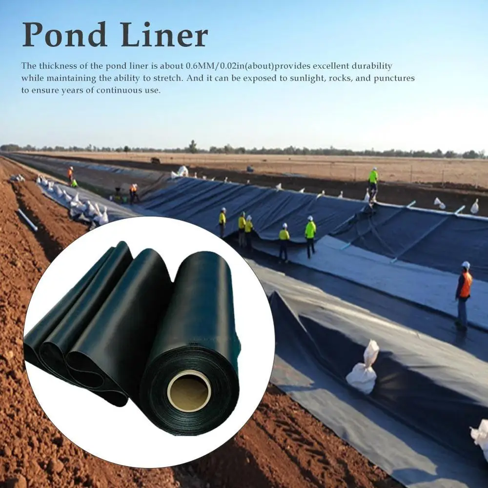 1 5x3 м черный рыбный пруд бытовой садовый бассейн усиленный HDPE тяжелый