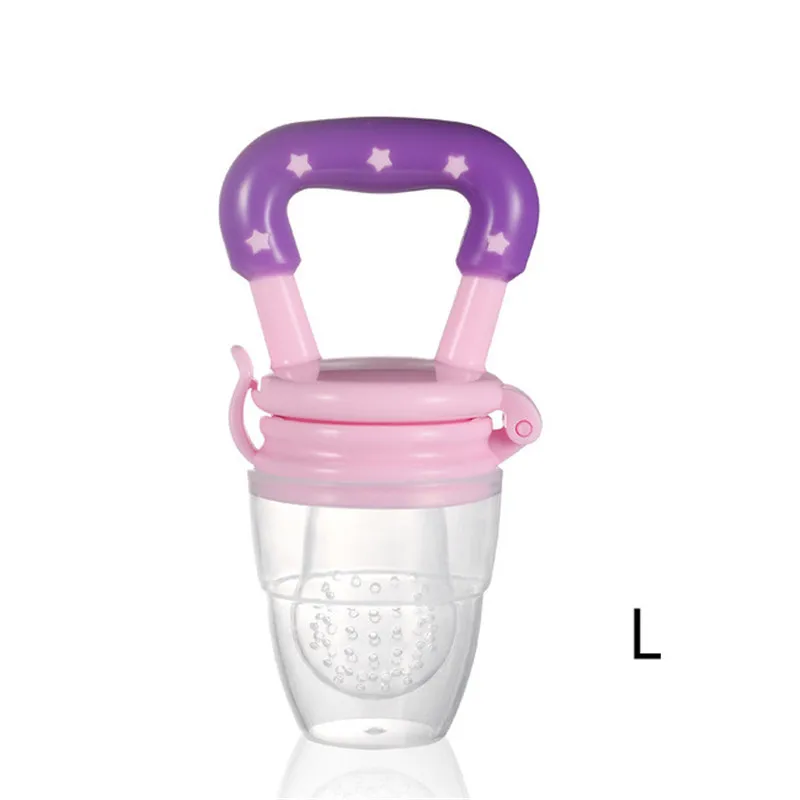 Pink L Детский Прорезыватель Соска-фрукт еда Mordedor Silicona Bebe Силиконовые Прорезыватели безопасное питание кусачки еда прорезыватель из дфп фидер - Цвет: Pink L
