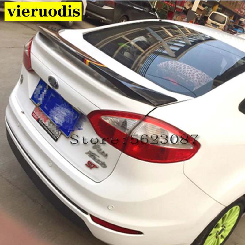 

Высококачественный АБС-материал 2009 2010 2011 2012 2013 для ford Fiesta седан автомобиль задний багажник крыло спойлер на крышу грунтовка или краска