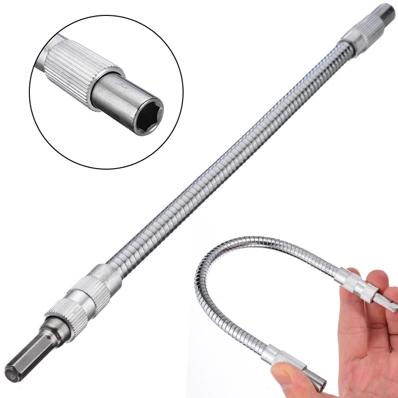 Новинка 30 см 1/4 дюйма шестигранный гибкий металлический вал удлиняющий насос