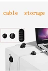 Органайзер для кабелей, настольный силиконовый держатель для кабелей с клипсами для мыши, клавиатуры, наушников