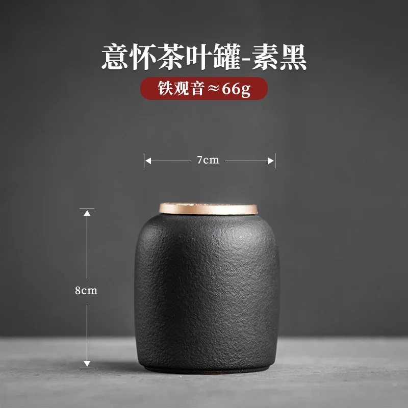 

Portable Chinese Tea Caddies Ceramic Handmade Seal Porcelain Moisture Proof Tea Caddies Kitchen Caja De Te Home Storage DG50TC