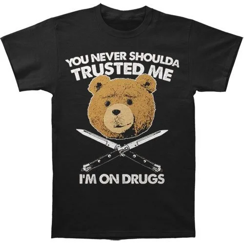 

Ted I'm On Drugs Men's Tops Tees T-shirt