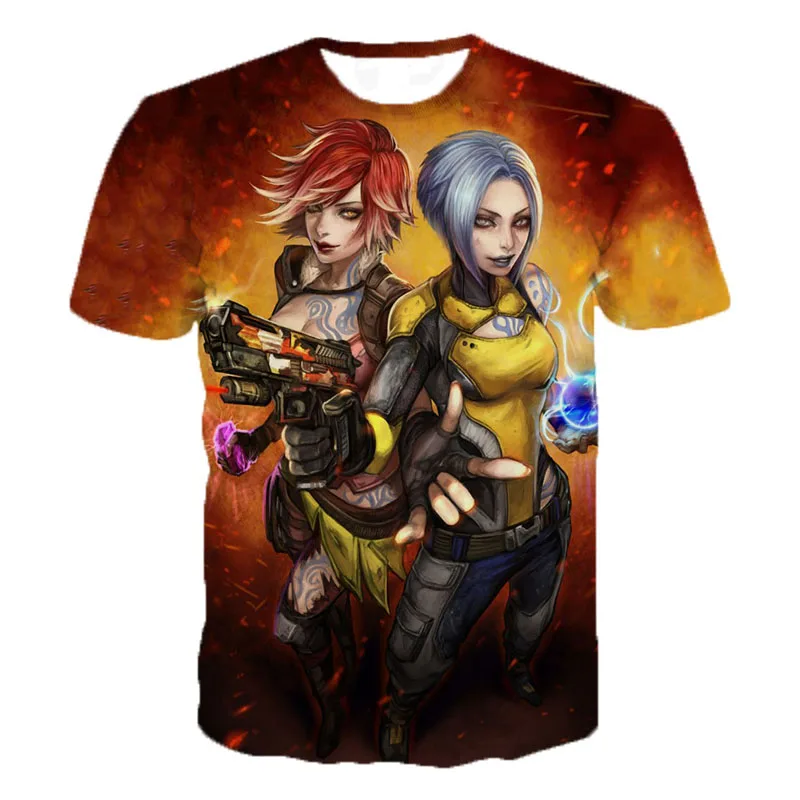 2019 Летняя мода повседневная новая Игра Borderlands 3 футболки новейший 3D принт