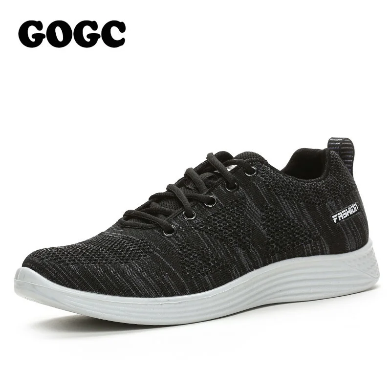 GOGC summer men casual shoes vulcanize Shoes black Sports Sneakers slip on for man brand canvas shoelaces loafers G336 |