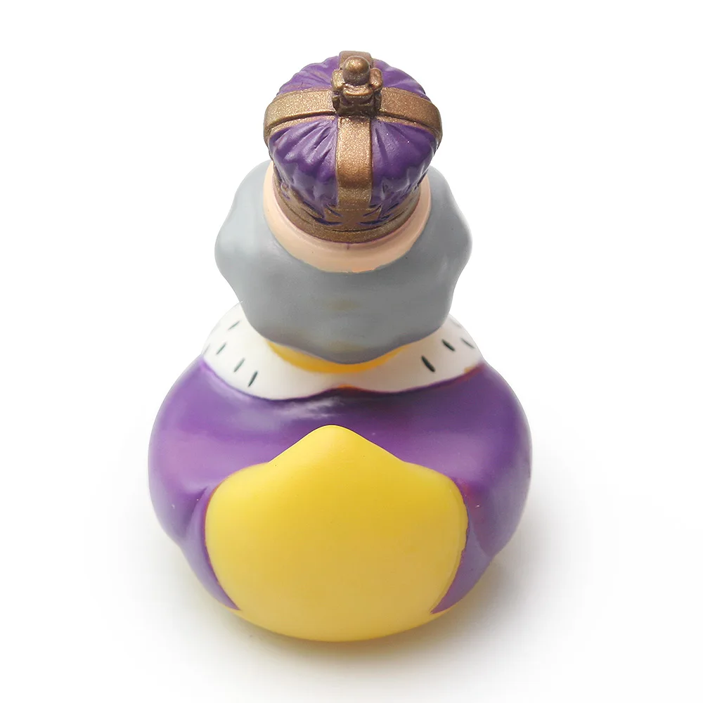 Новинка 2019 детская игрушка для купания плавающая резиновая утка 11 см королевская