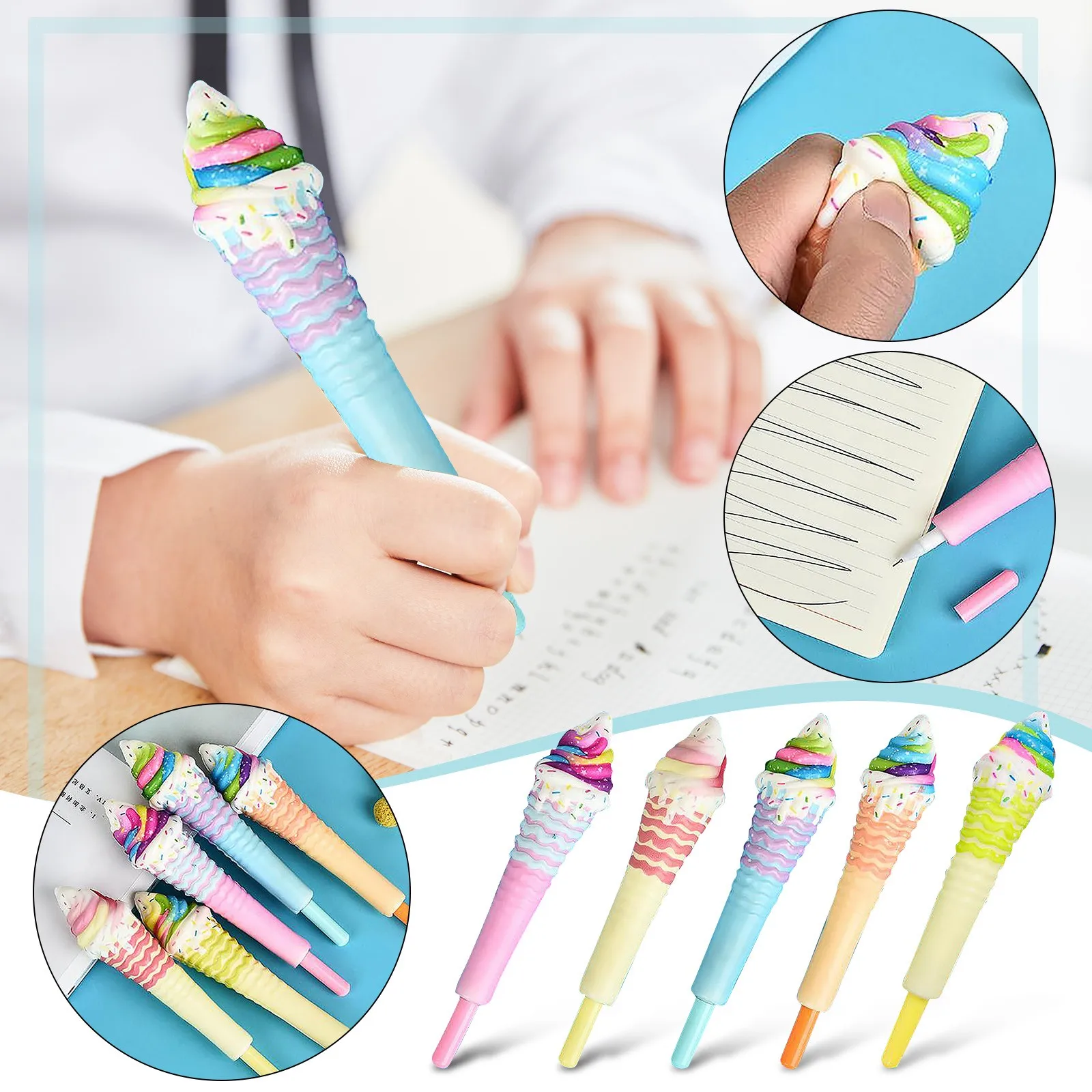 Забавная Новинка кавайная ручка Кепка мягкий медленно Восстанавливающий форму