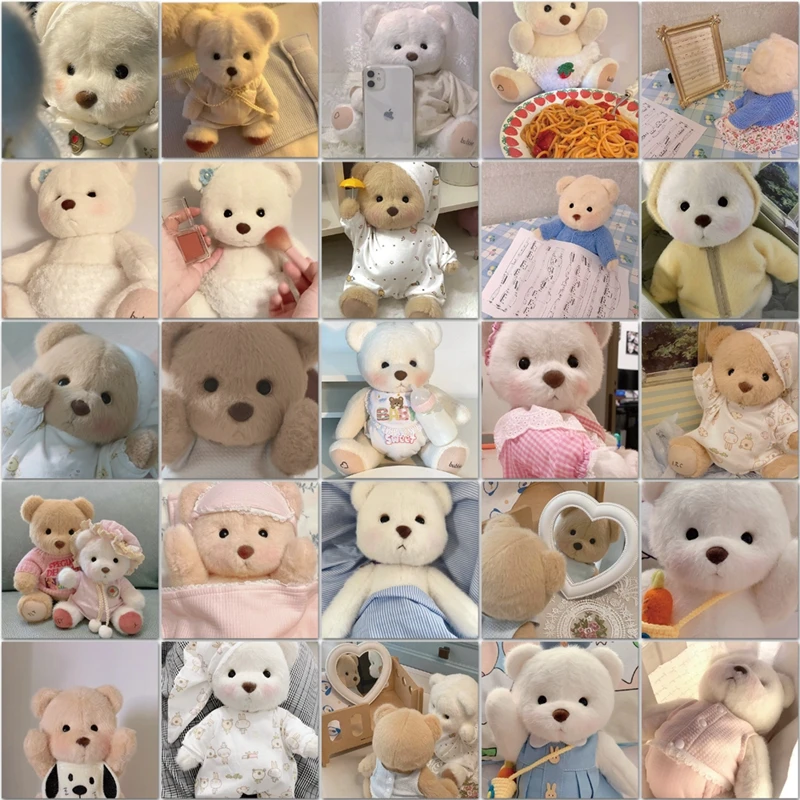 

10/30/50 шт. милый белый медведь декоративная наклейка ручная учетная запись самодельная наклейка ярлык для блокнота телефона искусственная н...